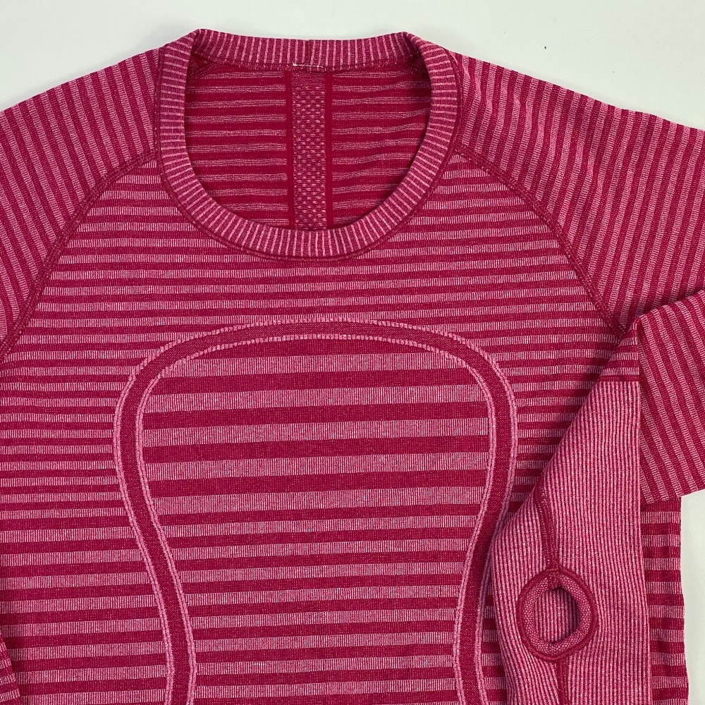 Lululemon  Athletica Women Long Sleeve Crew Neck Activewear Pullover Size 8